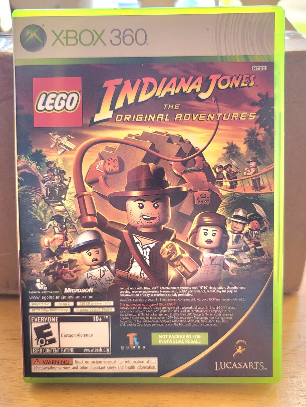 XBox 360 LEGO Indiana Jones and Kung Fu Panda Game